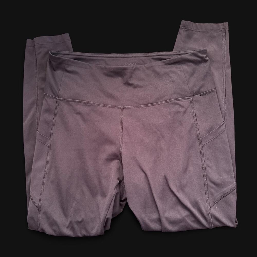 Black high waisted leggings with pockets